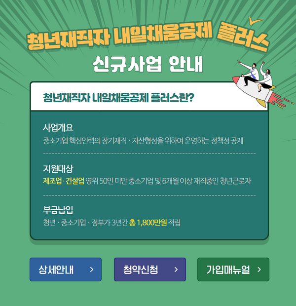 내일채움 플러스 청약안내